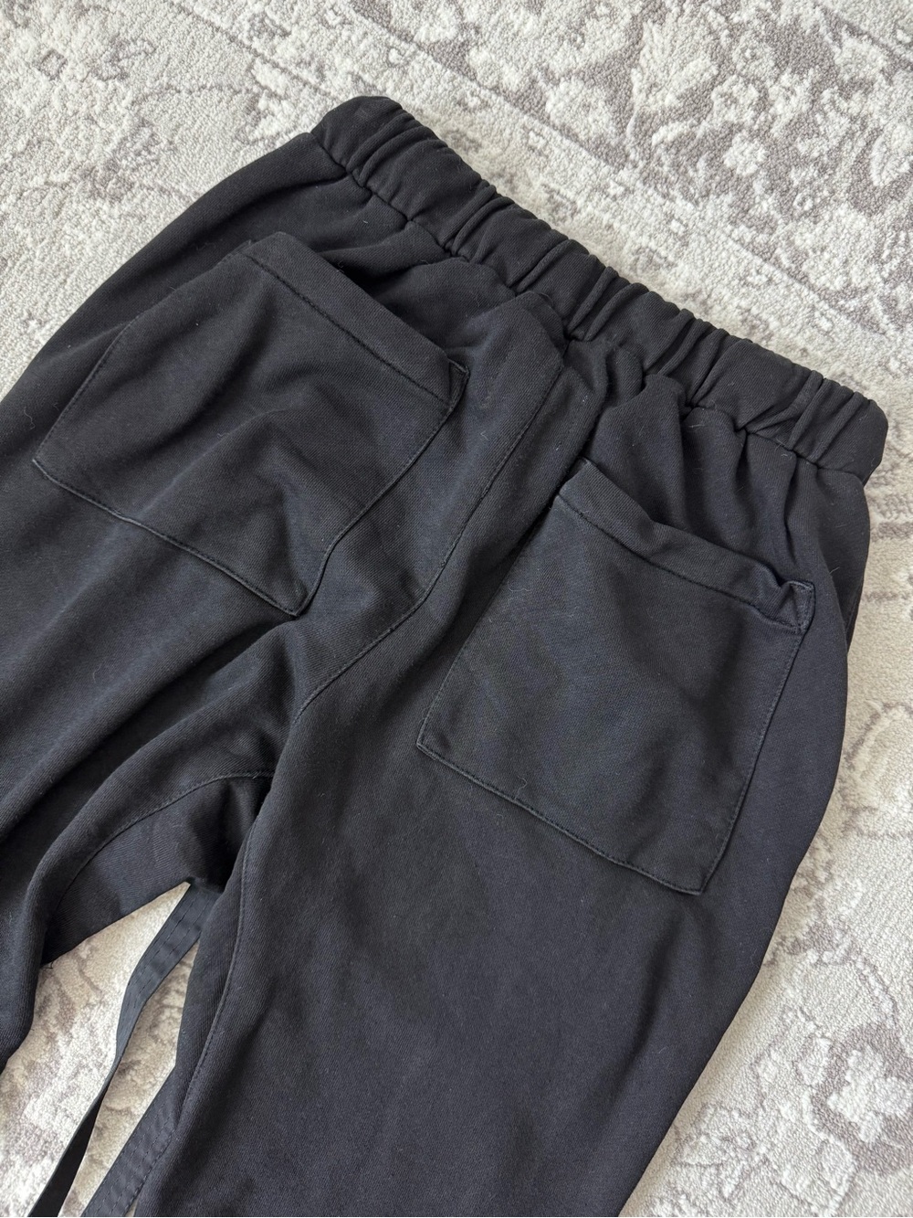 Fear of God Sixth Collection Black Drawstring 100% Cotton Jogger Pants - Size M - Picture 5 of 10